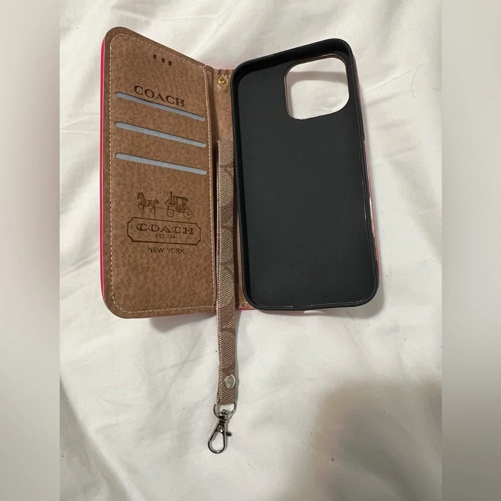 COACH iPhone 16 Pro Max Wallet Flip Phone case - Picture 5 of 15